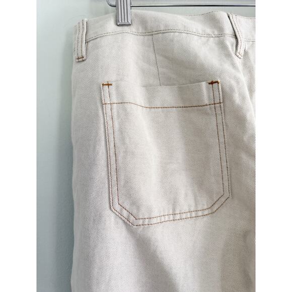 Madewell | NWT The Dean Easy Straight Pant in Bone | Sz 28 - Picture 8 of 11